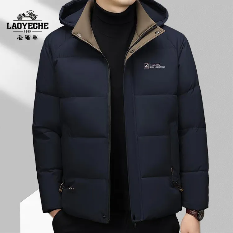 老爷车冬季爆款高档男士休闲保暖加厚棉服可拆帽棉衣派克服外套袄
