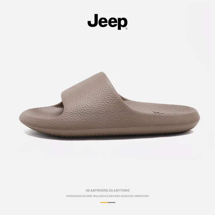 JEEP/吉普拖鞋男士时尚休闲居家防滑户外软底舒适简约情侣一字拖
