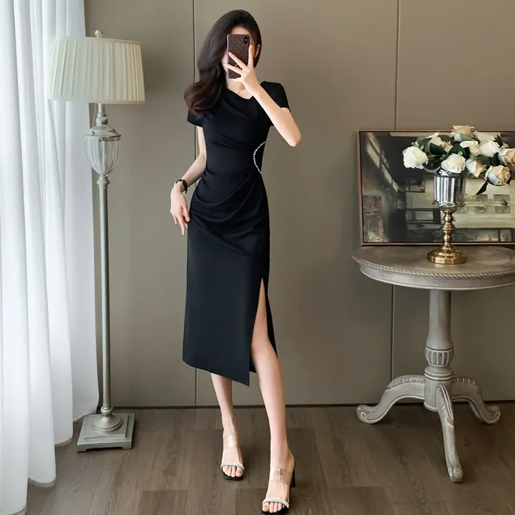 夏天裙子洋气高贵上档次高级轻奢女装高端女士连衣裙高档气质显瘦