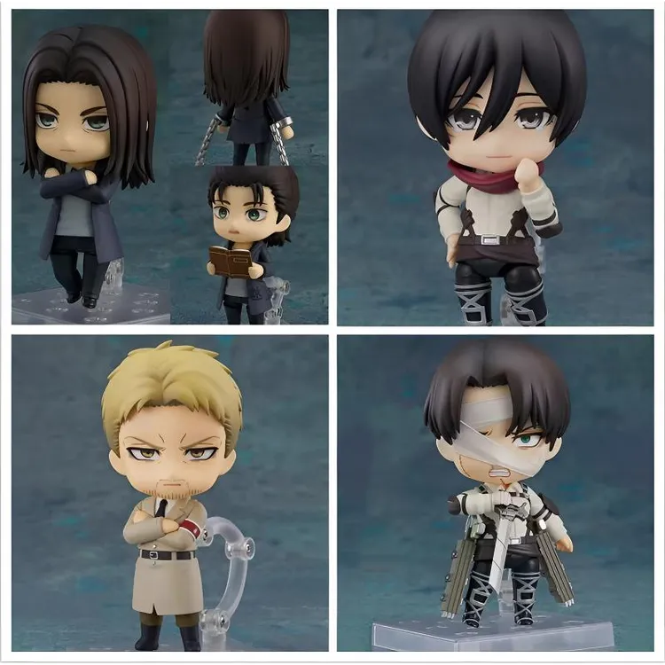 Q版粘土人 进击的巨人 最终季艾伦·耶格尔 三笠兵长莱纳可动人偶