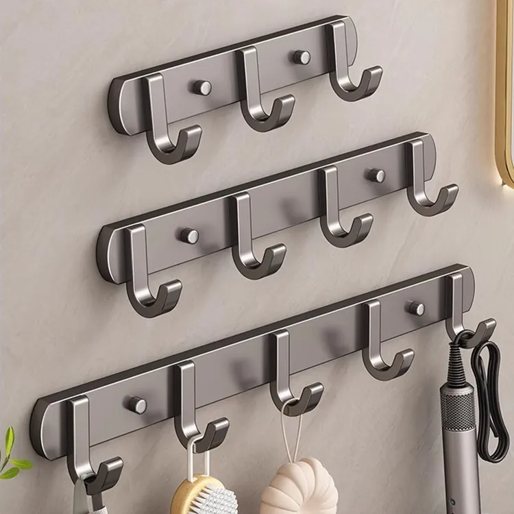 挂钩强力粘胶免打孔浴室门后挂衣架壁挂墙壁上卫生间毛巾衣服粘钩