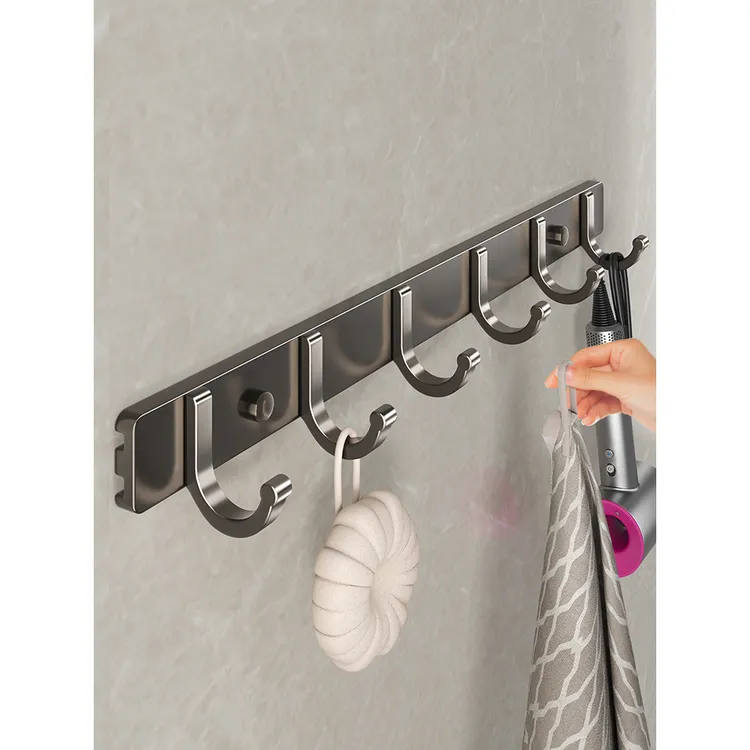 挂钩免打孔无痕强力胶壁挂墙上卫生间衣服挂衣架毛巾架室内置物架