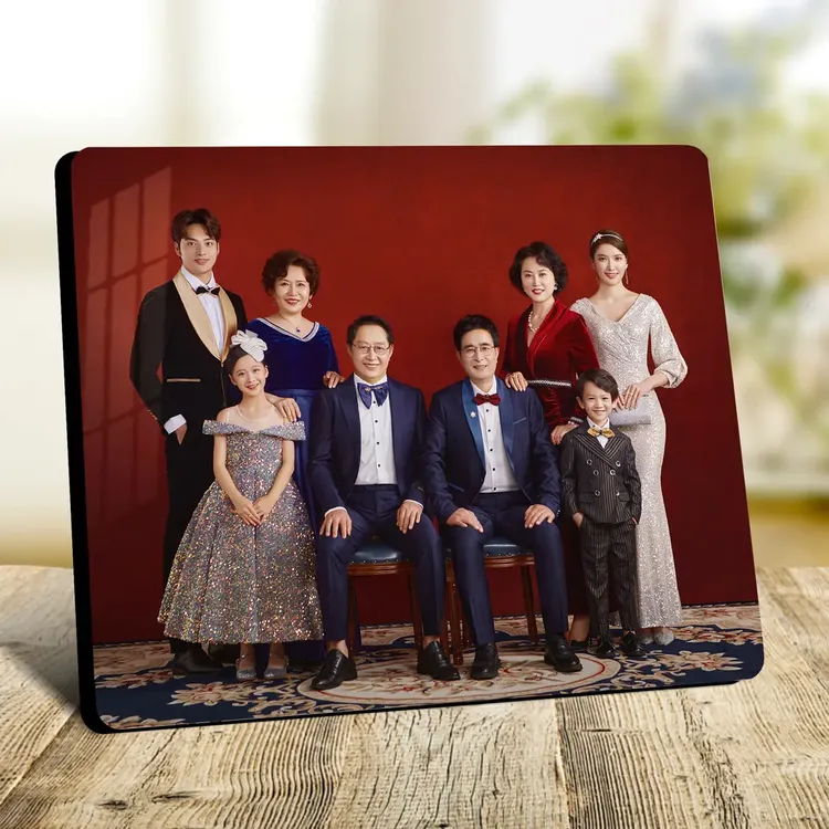 【生活全家福相框】定制摆件水晶相片桌面摆台旅游亲子婚纱照片画框