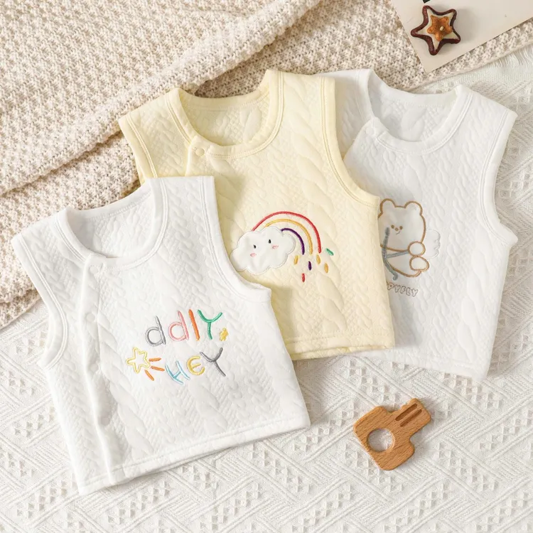 婴幼儿马甲保暖宝宝纯棉春秋冬儿童新生儿夹棉护肚婴儿宝宝棉马甲