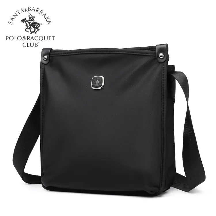 圣大保罗正品男士男式斜挎包简约休闲单肩包多功能牛津布包包男款