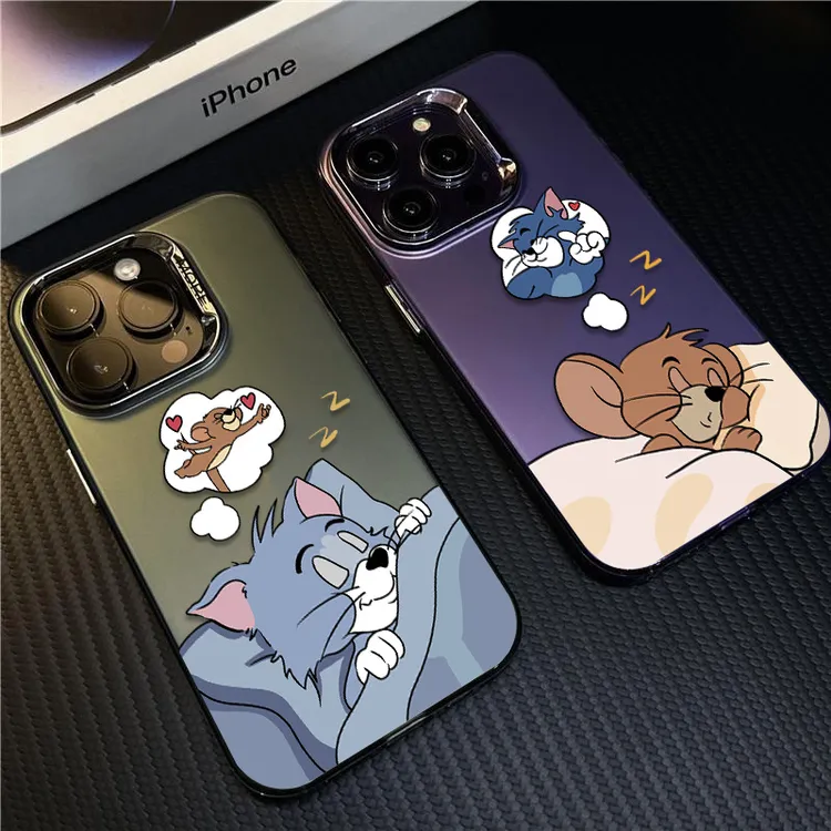 汤姆杰瑞适用苹果15pro手机壳iPhone14创意15promax情侣/13promax