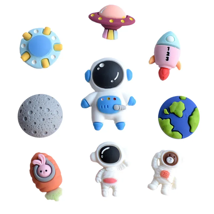 洞洞鞋配饰男款鞋花鞋扣宇航员飞船可爱diy装饰扣儿童成人高级感