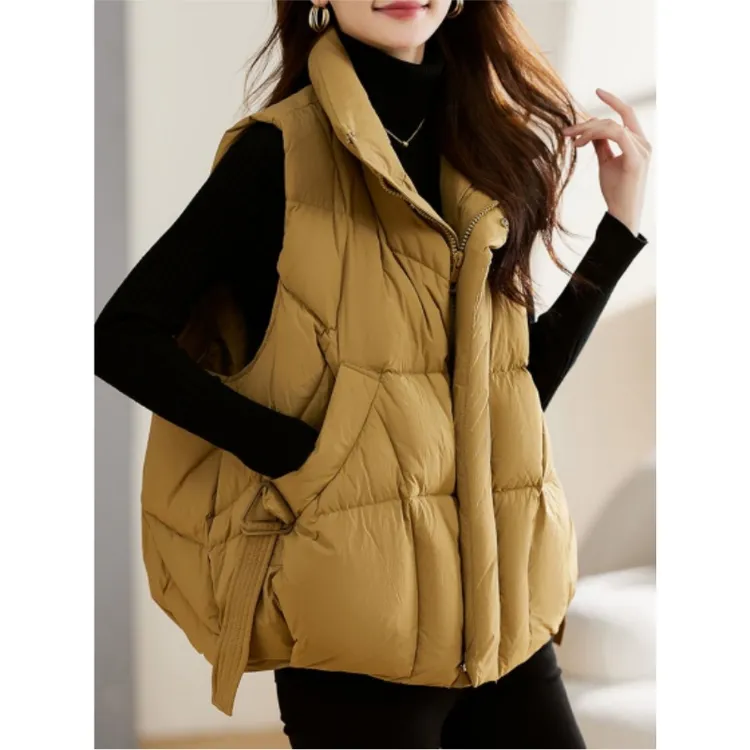 200-300斤胖mm宽松休闲气质立领棉衣马甲女秋冬爆款加厚无袖棉服