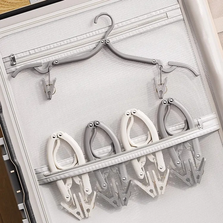 多功能伸缩折叠衣架旅行可折叠晾衣架便携旅游家用挂衣户外衣架