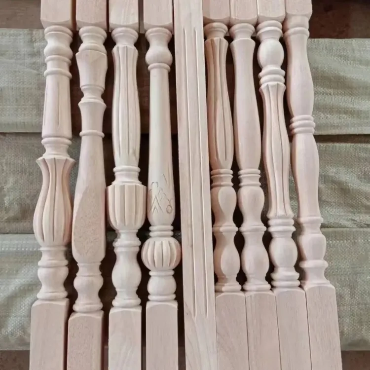家用室内室外椿木楼梯扶手实木扶手家用实木护栏实木立柱楸木定制