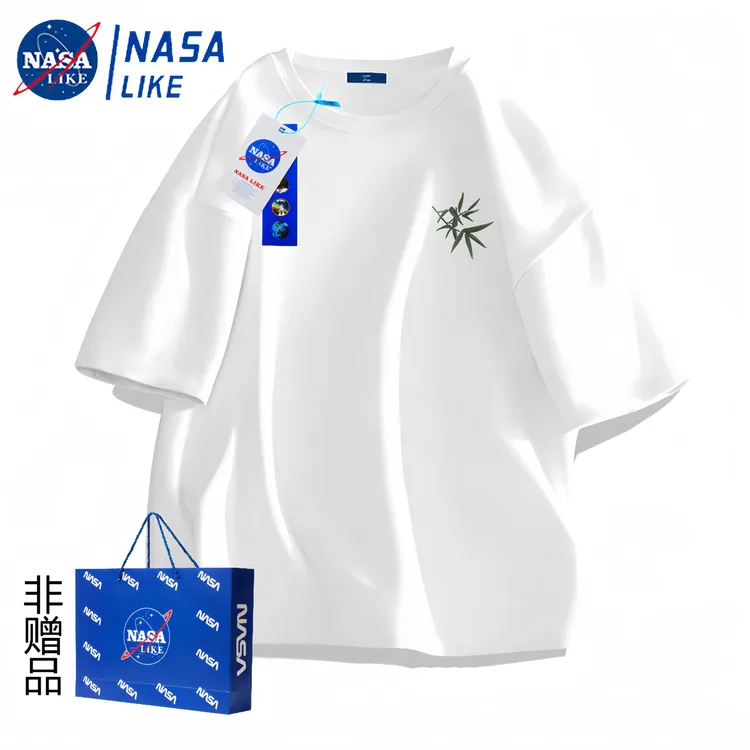 【爆款推荐】 NASA联名款2026夏季新款情侣短袖T恤重磅港风半袖