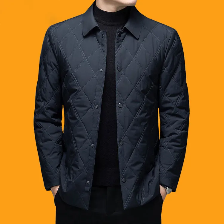 冬季加绒加厚新款男士棉服棉衣外套保暖中年棉袄高档休闲爸爸装