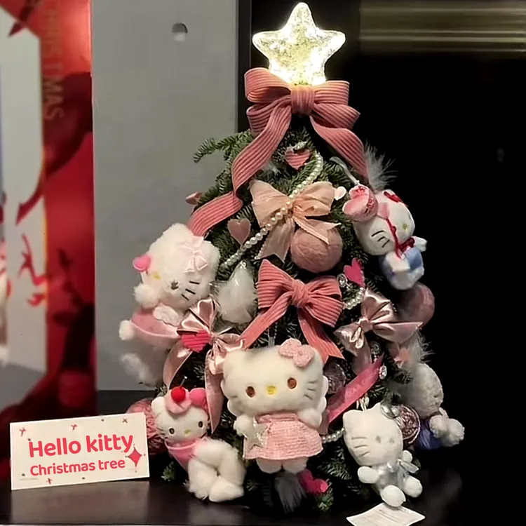 【kt猫圣诞树】helloKitty 圣诞树摆件圣诞节礼物情侣惊喜DIY