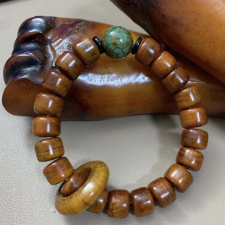 牦牛骨手串雕刻1.2cm左右尺寸男女款手串