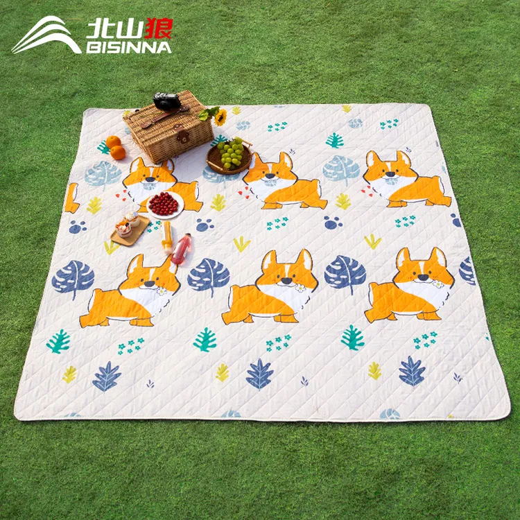 北山狼户外露营垫防水防潮加厚野餐垫沙滩公园地垫便携餐布摆摊垫