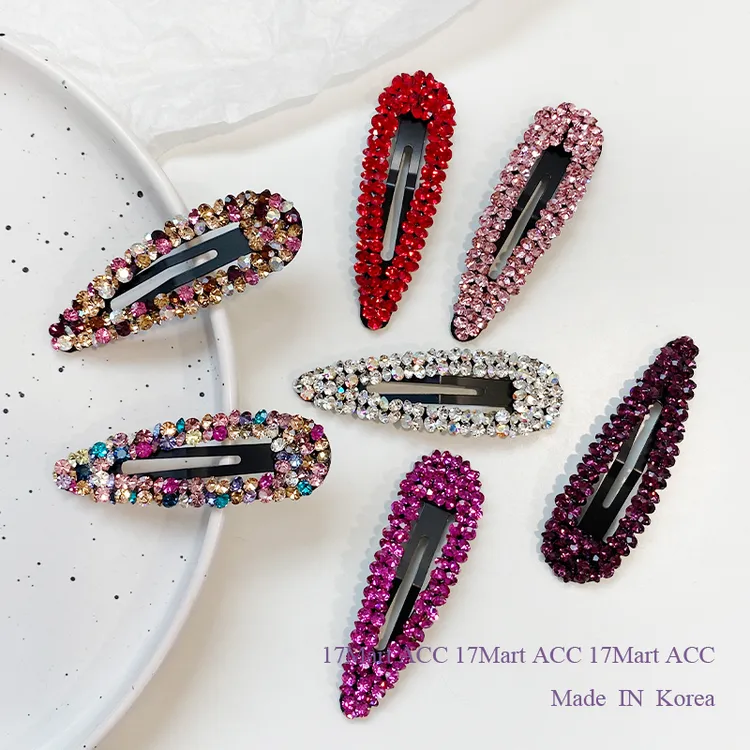 17mart韩国发饰水钻BB夹网红同款ins满钻碎发夹