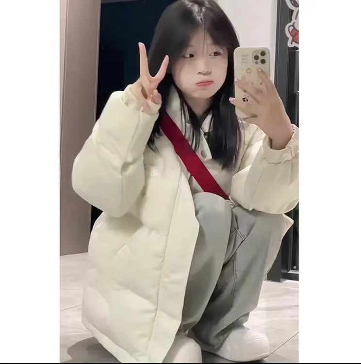 2025设计感韩版立领棉服新款宽松面包服棉衣加厚棉袄ins冬季外套