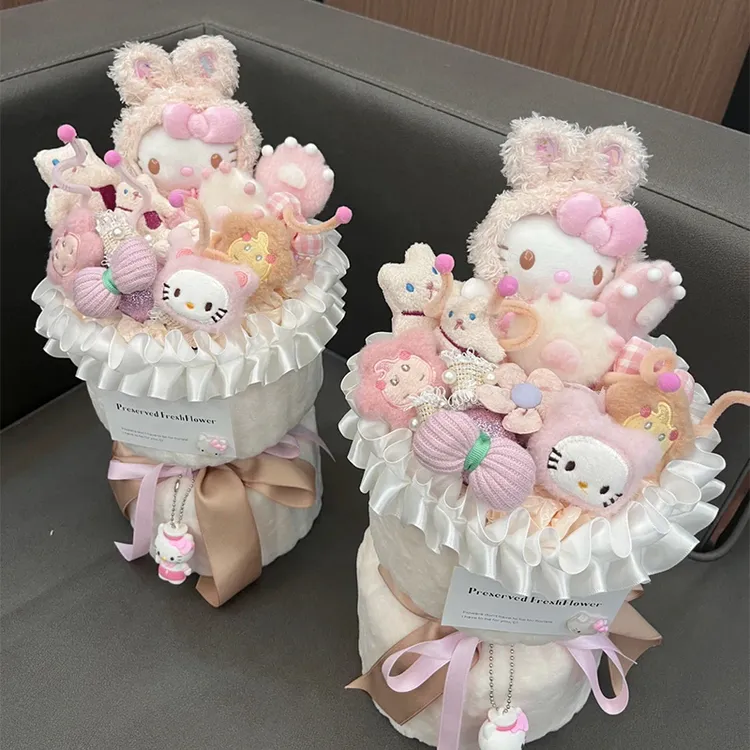 生日礼物女生hellokitty玩偶花束情人节哈喽kt礼物送女孩儿童闺蜜商品图