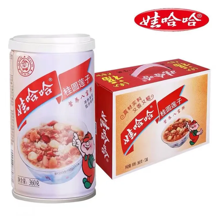 【直播专属】娃哈哈八宝粥桂圆莲子粥 360g*12罐桂圆莲子粥