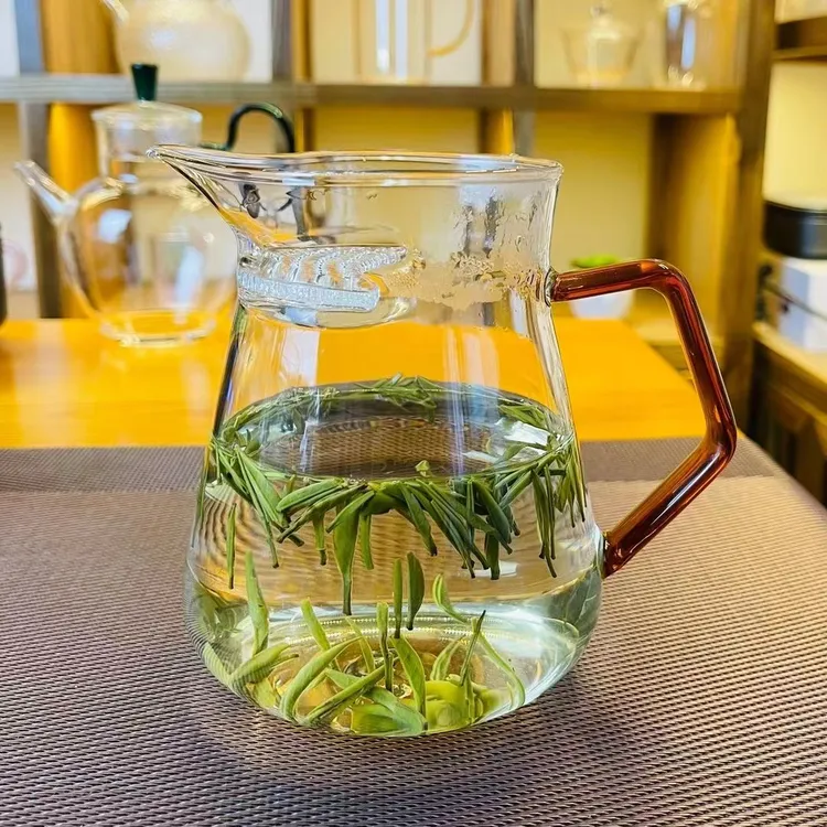 玻璃公道杯加厚耐热透明茶漏茶海套装泡茶过滤分茶器公道杯