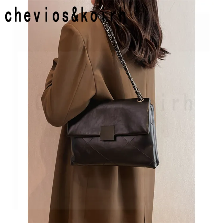 Chevios&Koirh高级感链条包包女士2024年新款法式小众斜挎包腋下