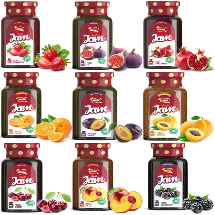 土耳其进口Gülsan果酱草莓酱石榴果酱桃子果酱橙子果酱樱桃果酱