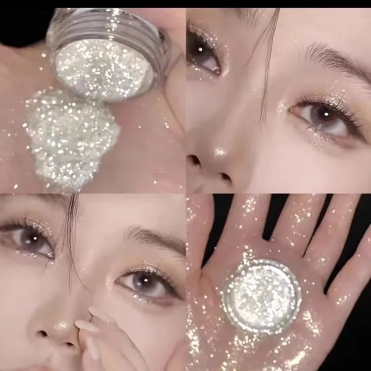 高品质爆闪纯银闪粉亮片眼睛面部彩妆舞台妆新娘妆闪粉亮片眼影