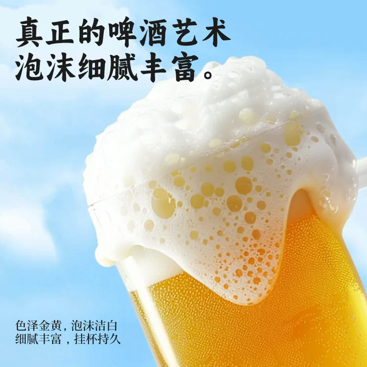 【双忠花】原浆小麦精酿啤酒白啤500ml*6瓶特惠装浓度13°P啤酒推荐