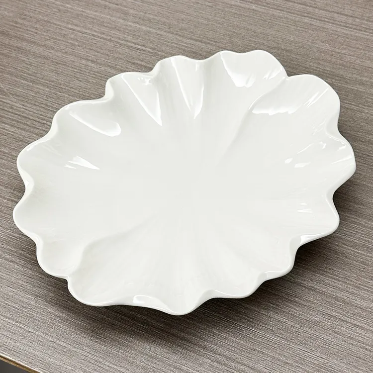 【直播间福利价】纯白色陶瓷釉下彩盘子餐具2025新款大号家用高颜值