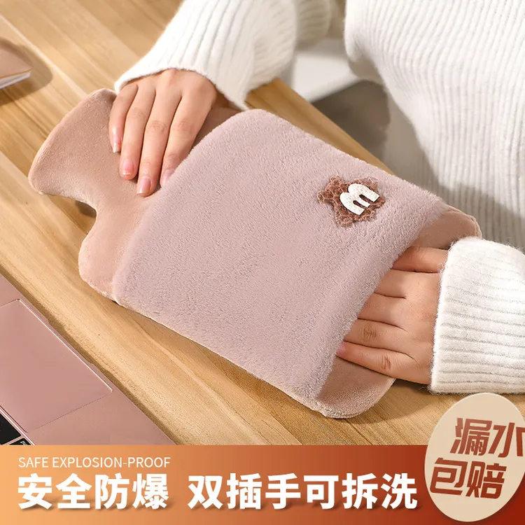 正品防爆进口橡胶大容量热水袋注水式暖手袋加厚秋冬插手式暖水袋