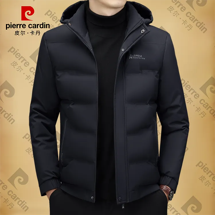 皮尔卡丹中年男士冬季保暖棉衣外套新款加厚棉服防寒棉袄爸爸上衣