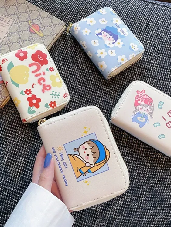 可爱卡包女小巧多卡位大容量精致2024新款卡通卡套零钱驾驶证一体