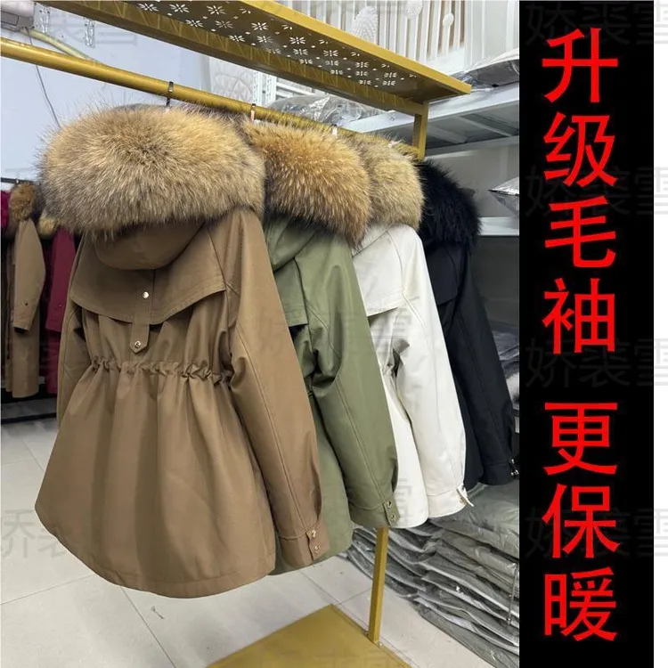 连帽宽松韩版冬季显瘦大码休闲百搭加绒加厚短款保暖派克服女冬季