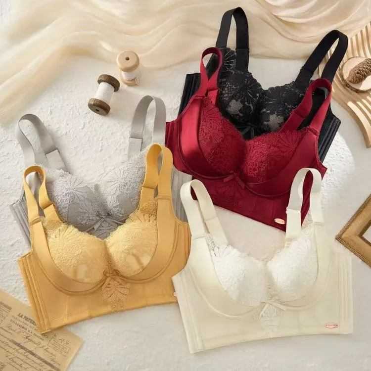 【七色纺】内衣女款2025新款网红爆款收副乳文胸大显小胸聚拢型文胸