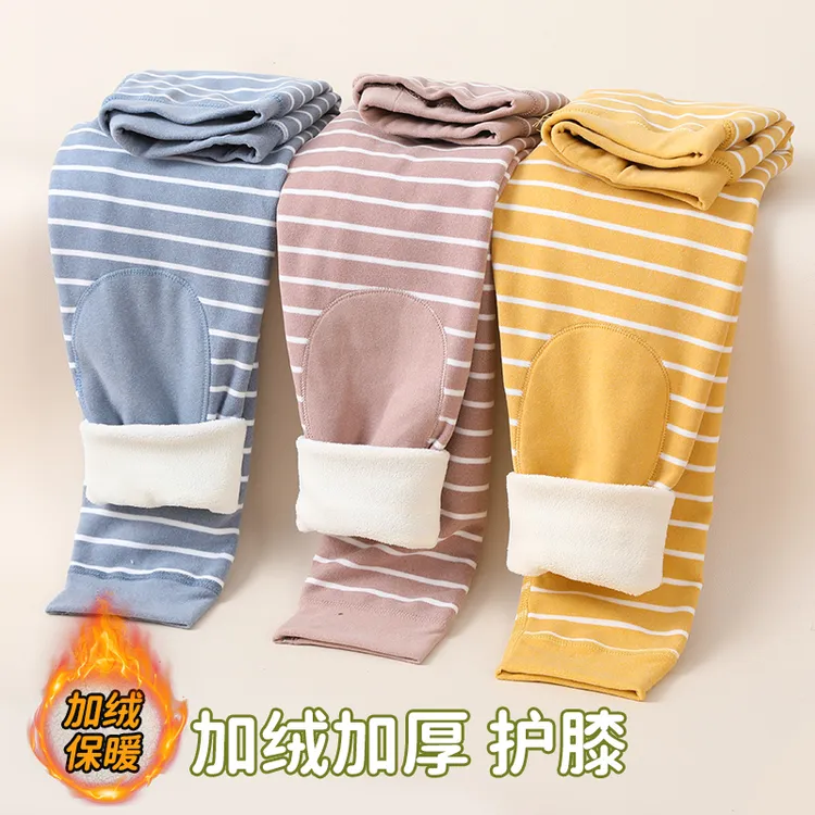 儿童保暖裤男童加绒秋裤女童内穿打底裤中大童秋冬加厚打底裤