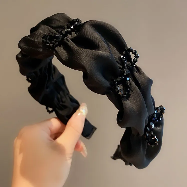 008高品质蝴蝶结气质发箍百搭头饰复古