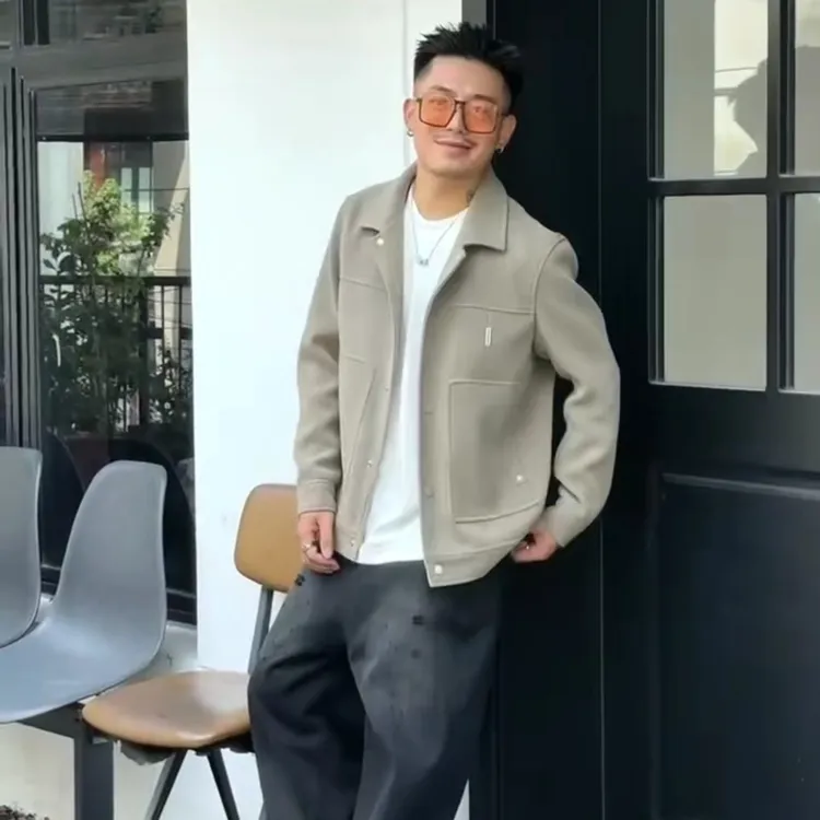 秋冬男款夹克潮流休闲百搭时尚外套