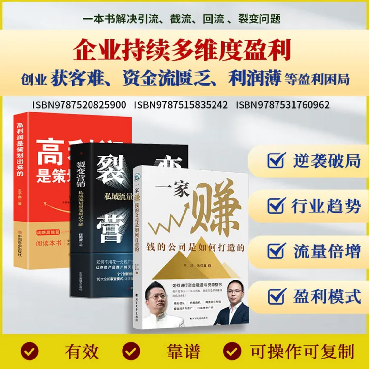 一家赚钱的公司是如何打造的+裂变营销+高利润是策划出来的