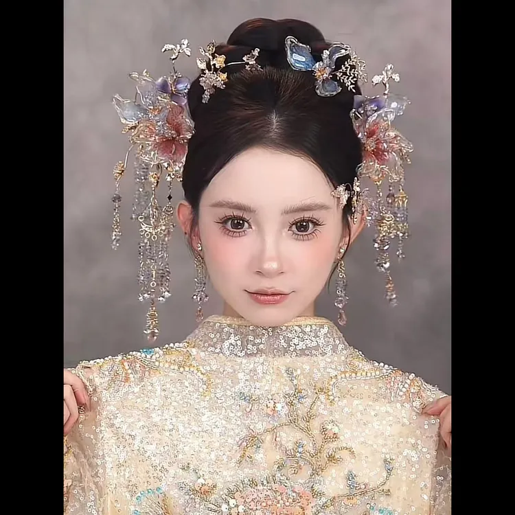 新款减龄秀禾新中式结婚古风饰品爆款128