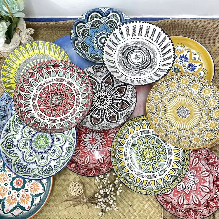 【小辣椒专属】外贸8英寸深盘6个装随机