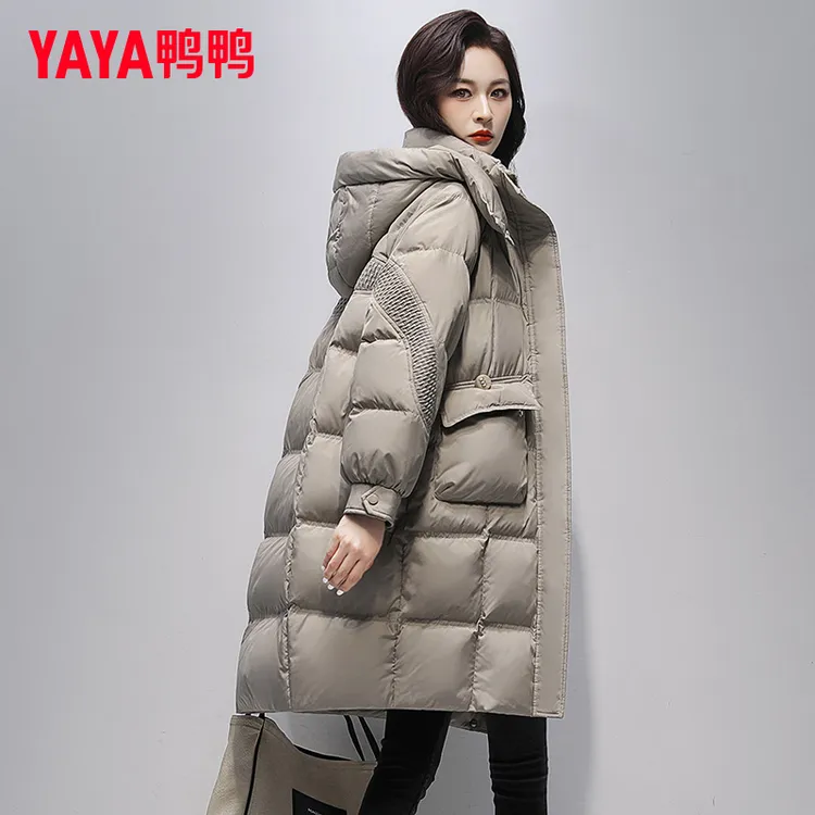 YAYA/鸭鸭羽绒服女品牌羽绒服女时尚休闲新款女士连帽狂欢季好物