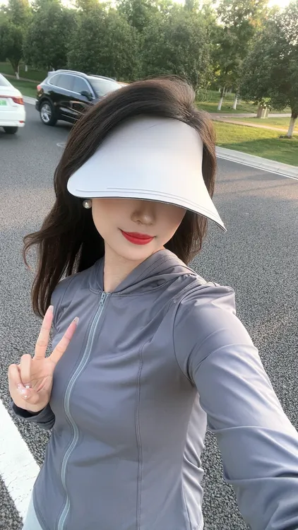 可卷折4.0无痕裸感冰丝百搭空顶帽防紫外线跑步骑车运动防晒帽