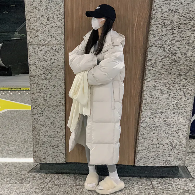 中戏艺考棉服女2025年冬装棉袄韩版宽松加厚学生过膝长款棉衣外套