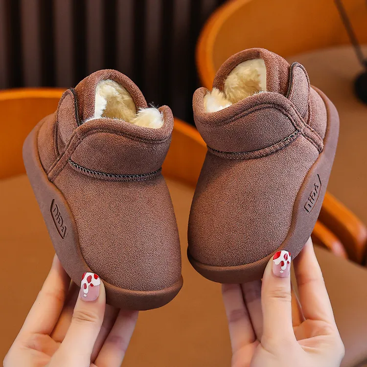 小童1-3岁婴儿雪地靴儿童软底防滑学步鞋女男童小孩加厚保暖冬鞋