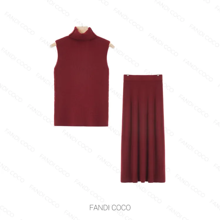 FANDI COCO “细密入微” 气质针织时尚百搭高领时尚套装 DD16191