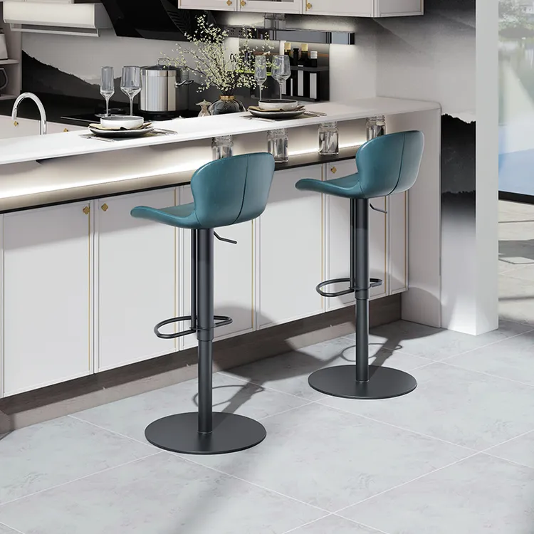 和顿现代凳子椅子吧台椅家用高脚凳升降酒吧椅厨房北欧轻奢733