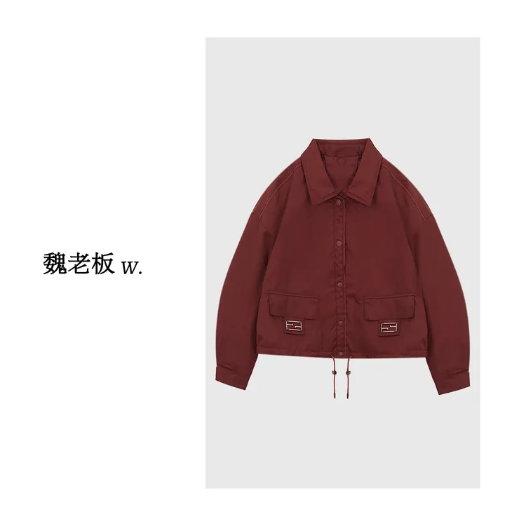W.Diva【时光正好】早春90鹅绒舒适休闲百搭极简风鹅绒服4C1511220