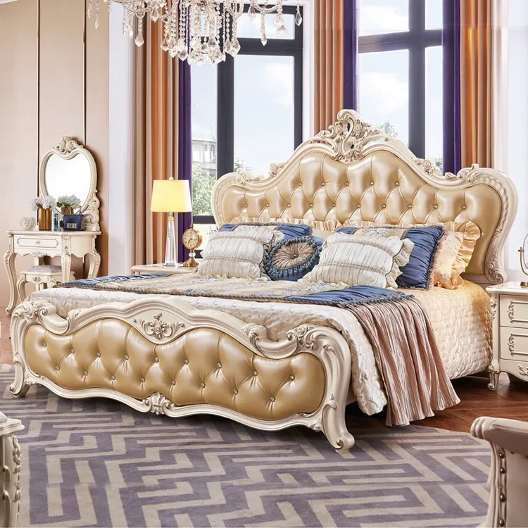 【气质拿捏】满满的高级感主卧室大床高端大气婚床简约公主床成套