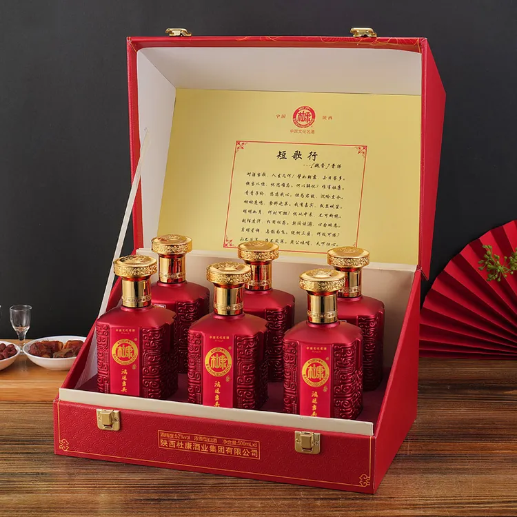 白水杜康鸿运当头正宗纯粮食大瓶白酒中秋送礼整箱52度500ml*6瓶