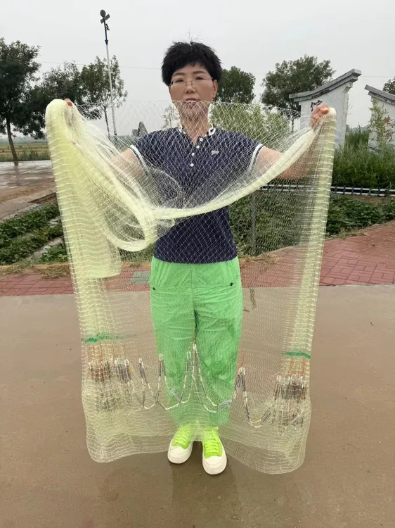 机织5片拼接单丝一指4米全网8斤打开6米直径铅坠子一开到顶